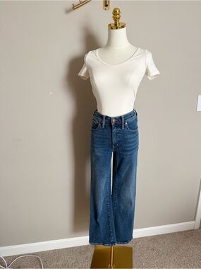 Madewell Cali Demi Boot Jeans 27 High Rise Medium Wash